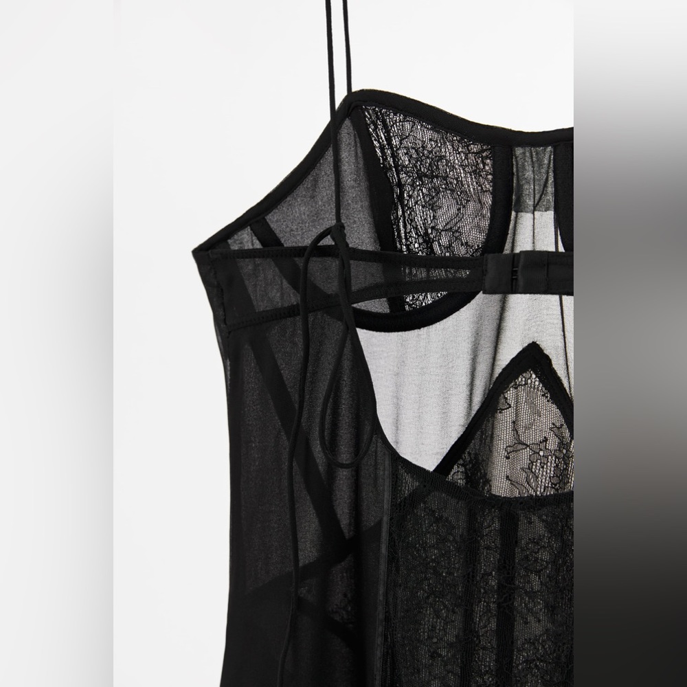 ZARA Long Lace Dress (34B) - Picture 3 of 7